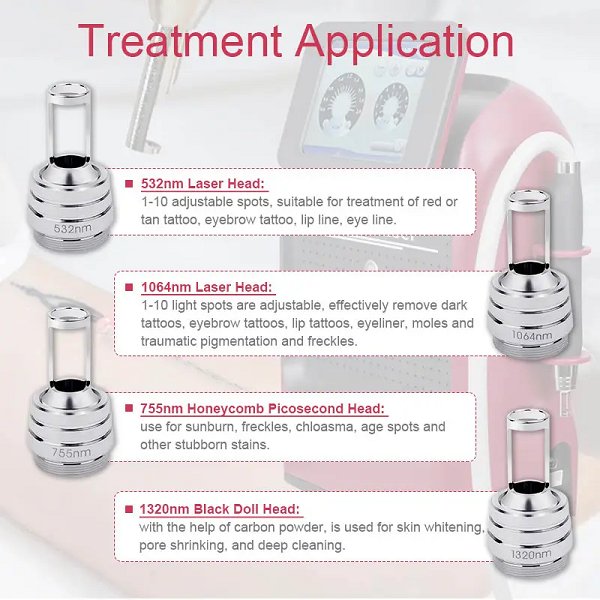 Picosecond Laser Dark Colored Tattoo Removal Machine