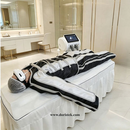 24 Chamber Pressotherapy Machine for Salon | Far Infrared Lymphatic Drainage + Eye Massage | Boost Your Profit