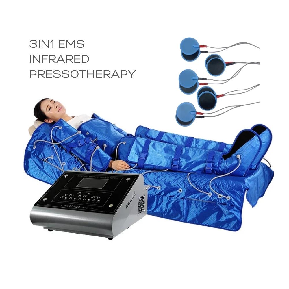 Infrared Pressotherapy EMS Lymphatic Drainage Massage Machine 3 in 1