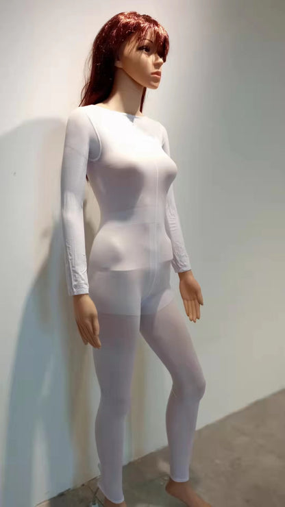 Nylon Spandex Body Contouring Suit - Material Close-up - Doristek