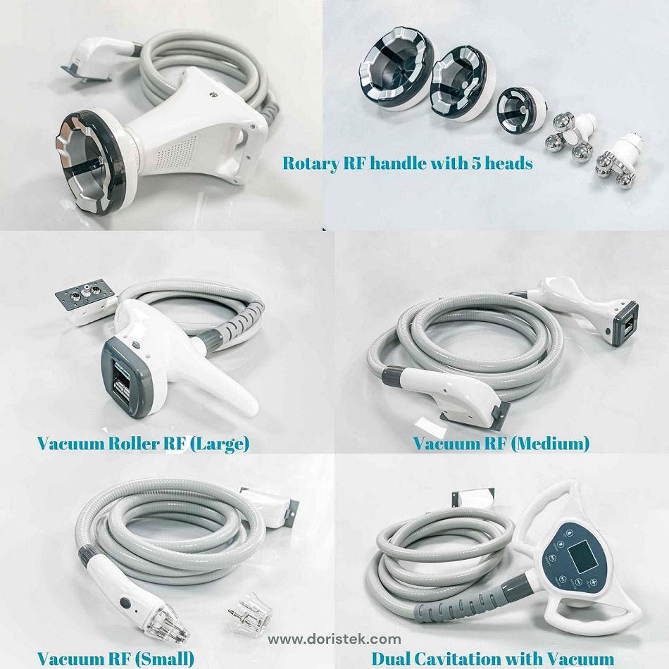 Rollvela Shape 5-Handle Body Sculpting Machine | Rotary RF+Cavitation+Vacuum RF