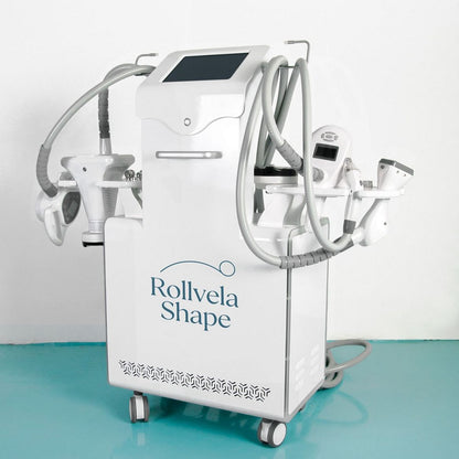 Rollvela Shape 5-Handle Body Sculpting Machine | Rotary RF+Cavitation+Vacuum RF