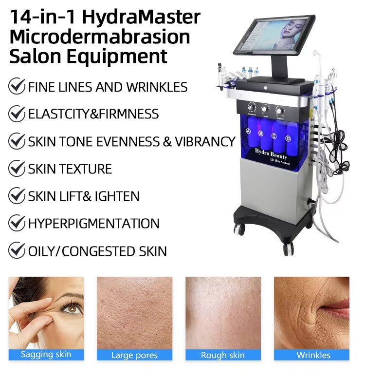 Hydradermabrasion Facial Cleaning 14 in 1 Hydro Dermabrasion - My Store