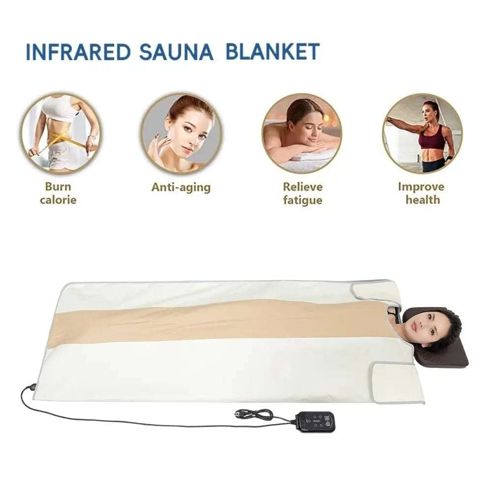 Sauna Blanket Far Infrared Weight Loss Thermal Wrap